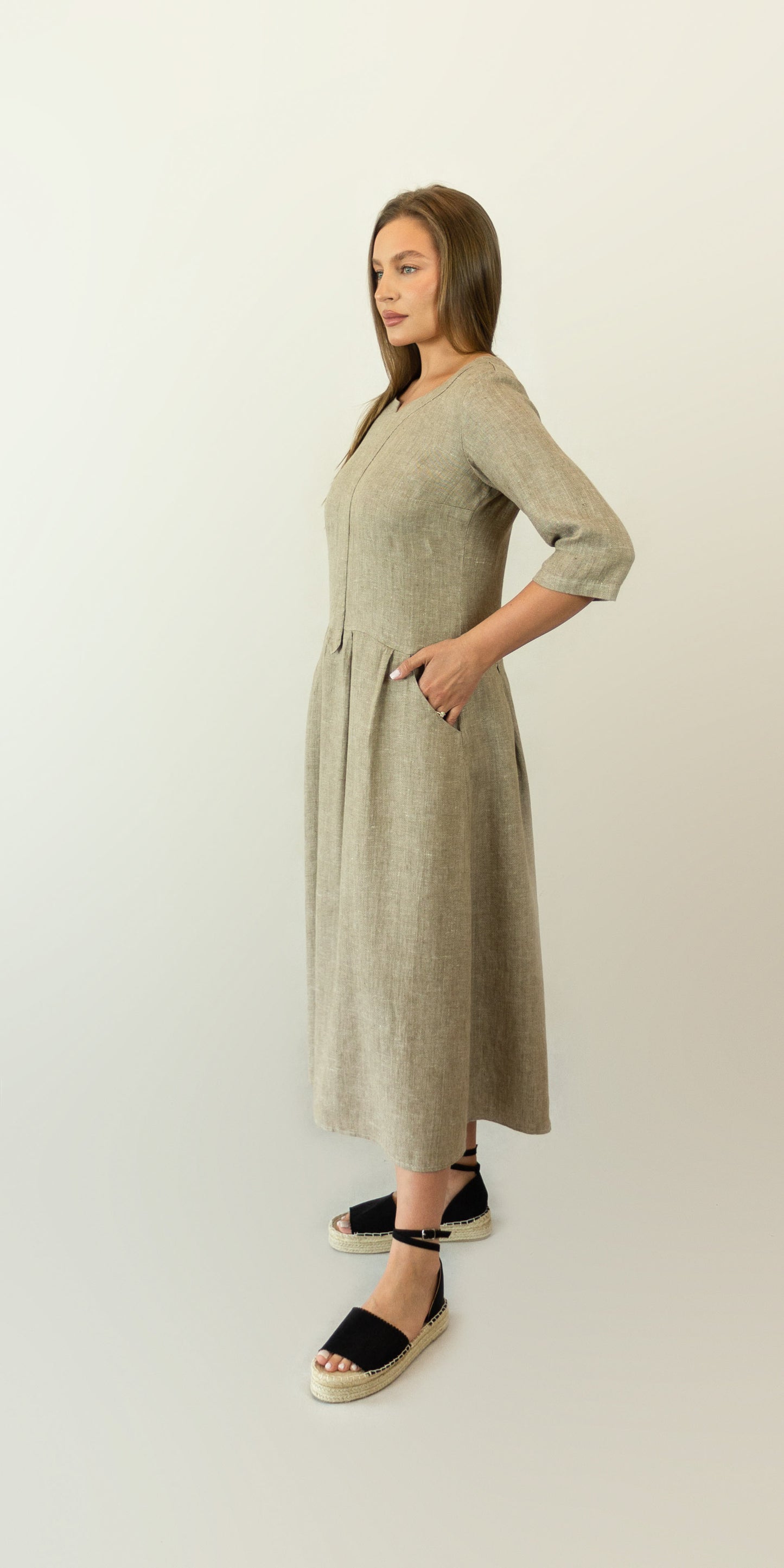 Soft linen dress